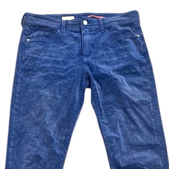Pilcro anthropology Stylish Blue Corduroy Pants size 29 Tall - Picture 2 of 11